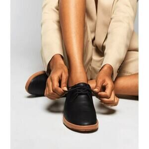 Ponto Women The Pacific‎ Hybrid Oxford Black Shoes Size 9.5